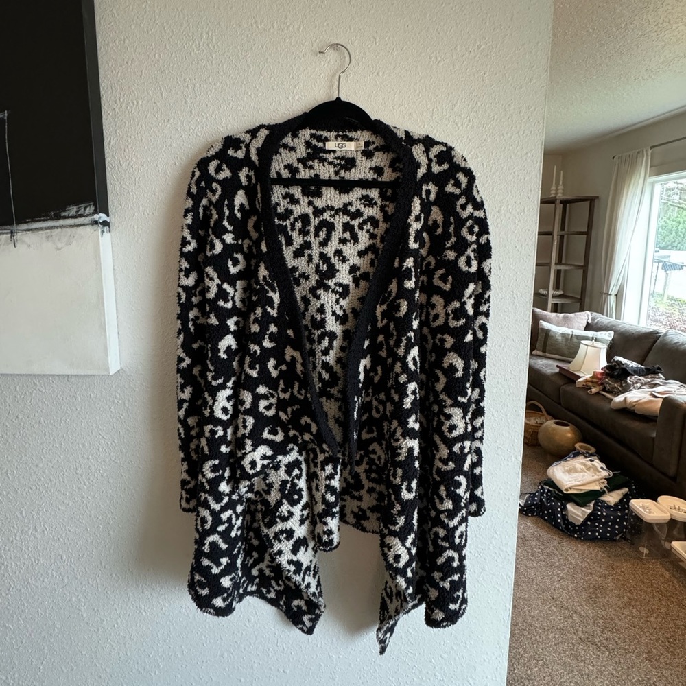 UGG leopard print cardigan